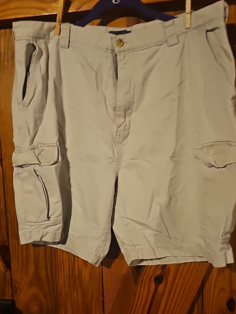 Van Heusen Men's Cargo Shorts - Light Khaki